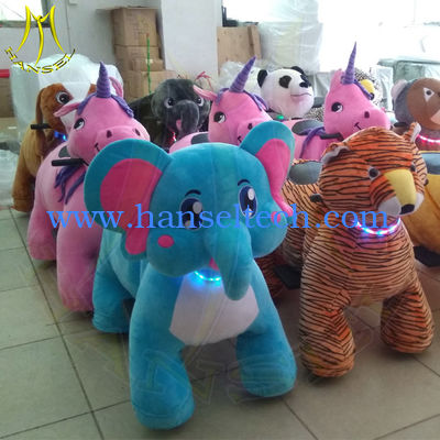 Hansel amusement park games walking elelctric ride on animals for sale المزود