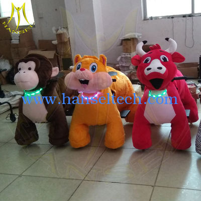 Hansel amusement park games walking elelctric ride on animals for sale المزود