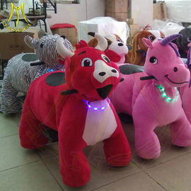 Hansel hot selling park games children funfair plush electric ride on animals المزود