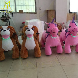 Hansel hot selling kids indoor rides walking electric mountable animals rides المزود