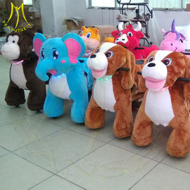 Hansel children games stuffed kids ride on electric plush animals for sale المزود