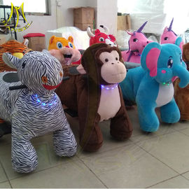 Hansel children games stuffed kids ride on electric plush animals for sale المزود