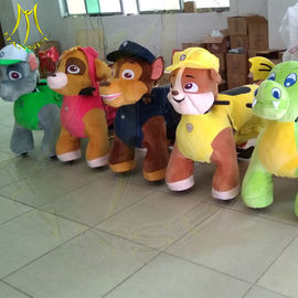 Hansel popular electric walking plush unicorn electric scooter for mall المزود