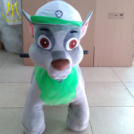 Hansel carnival plush toys 12v battery powered ride on dinosaur ride for shopping mall المزود