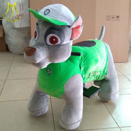 Hansel carnival plush toys 12v battery powered ride on dinosaur ride for shopping mall المزود