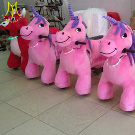 Hansel amusement park children plush battery operated ride on plush animals المزود