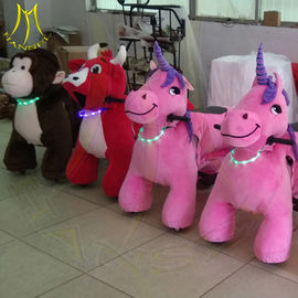 Hansel amusement park games electric walking plush animals rides المزود