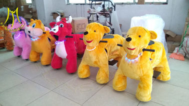 Hansel  safari kids horse battery plush electrical animal toy car for mall المزود