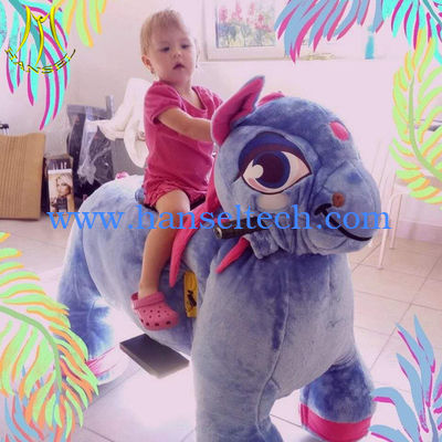 Hansel electric walking kids plush riding motorized animals for sale المزود