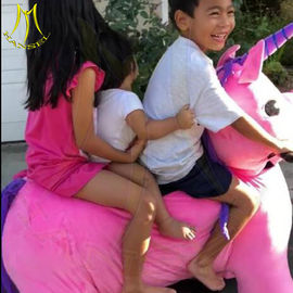 Hansel amusement electric plush kiddy rides walking animal rides المزود