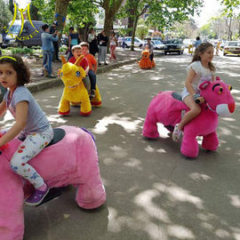 Hansel zoo animal horse walking toy unicorn riding electric scooter for sales المزود
