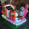 Hansel indoor amusement game zone children ride on fiberglass toy cars المزود