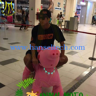 Hansel amusement park electric ride on walking stuffed animals المزود