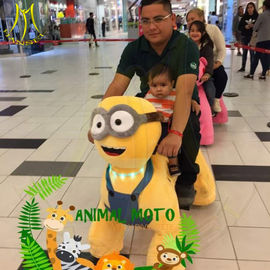 Hansel amusement park walking coin operated motorized plush animals المزود