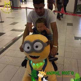 Hansel amusement park motorized coin operated plush animal plush electric ride المزود