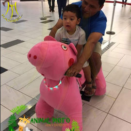 Hansel hot selling Coin operated electric walking stuffed animal rides المزود