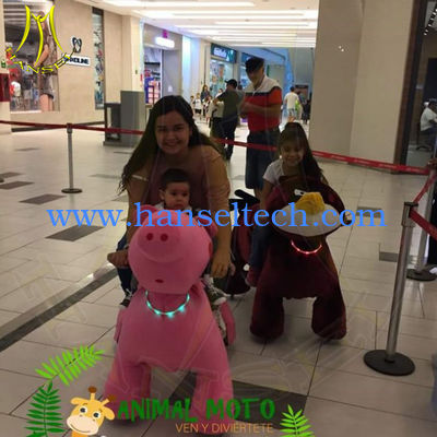 Hansel amusement children funfair plush battery operated animal rides المزود