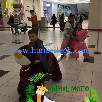 Hansel amusement electric rides on animal motorized plush animal المزود
