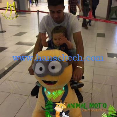 Hansel amusement park coin plush electric kids ride on plush animals المزود