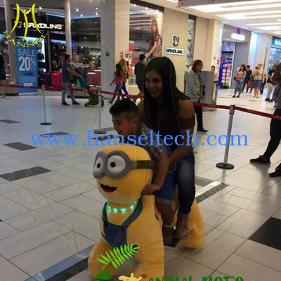 Hansel amusement park walking plush animal electric scooter for mall المزود