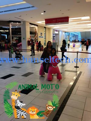 Hansel amusement park walking plush animal electric scooter for mall المزود