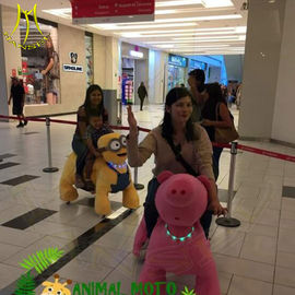 Hansel hot selling amusement park electric plush motorized animals for mall المزود