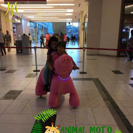 Hansel hot selling amusement park electric plush motorized animals for mall المزود