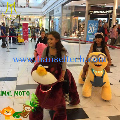 Hansel amusement park kids plush electric plush riding animals المزود