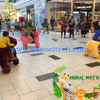Hansel amusement park coin operated kiddy rides walking animal rides المزود