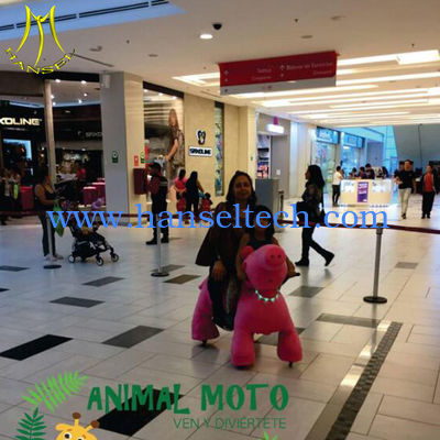 Hansel amusement park stuffed walking animal electric ride on toy المزود