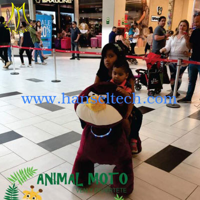 Hansel amusement park battery powered walking stuffed animals المزود