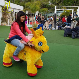 Hansel  plush toys stuffed animals on wheels plush animal electric scooter المزود