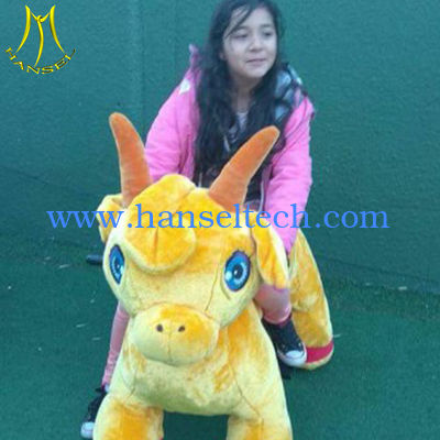 Hansel  high quality China popular electric plush 4 wheel zippy scooter for kids المزود