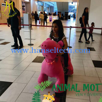 Hansel amusement children electric stuffed walking animal toy rides المزود