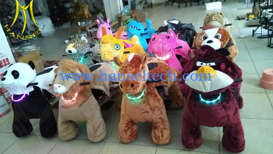 Hansel indoor playground battery operated walking animal stuffed rides المزود
