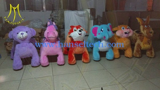 Hansel amusement park games electric mountable plush motorized animal المزود