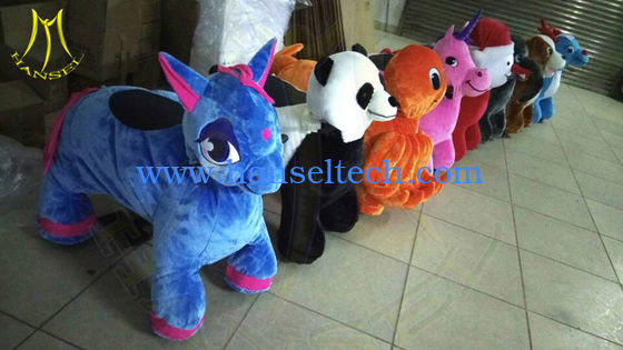 Hansel amusement park playground electric plush motorized animals for sale المزود