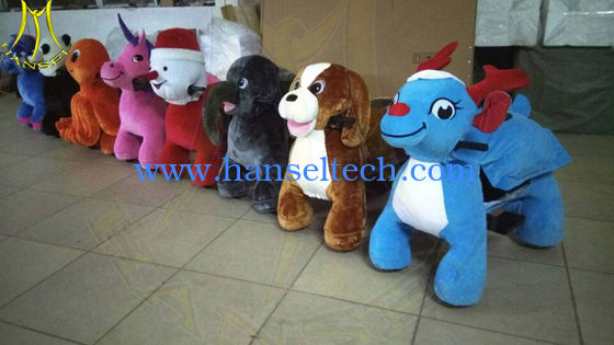 Hansel amusement park playground electric plush motorized animals for sale المزود