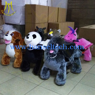 Hansel amusement park playground electric plush motorized animals for sale المزود