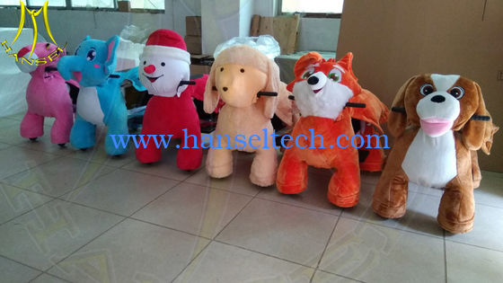 Hansel amusement games coin operated children ride on stuffed animals المزود