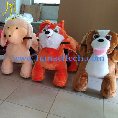 Hansel walking stuffed electric happy ride toy animal rides for park المزود