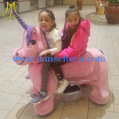 Hansel amusement games electric kids stuffed plush animal rides المزود