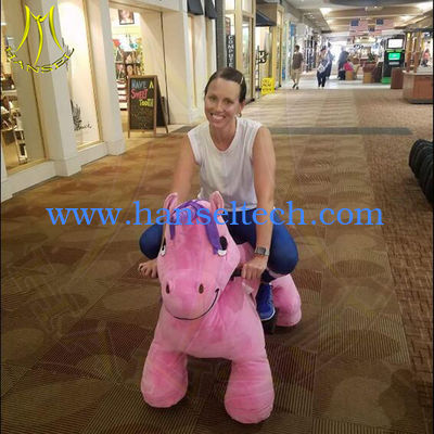 Hansel amusement games electric kids stuffed plush animal rides المزود