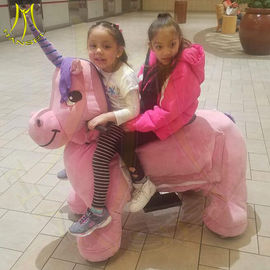 Hansel indoor playground walking battery operated ride on plush toy horse المزود