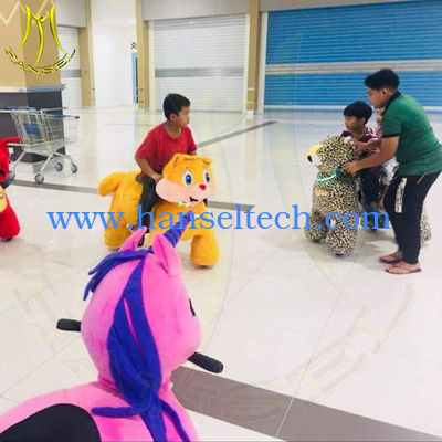 Hansel walking games coin operated children ride on stuffed animals المزود