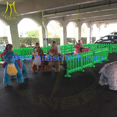 Hansel amusement park battery operated ride on electric animal scooter المزود