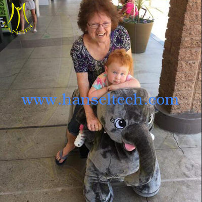 Hansel amusement park battery operated ride on electric animal scooter المزود