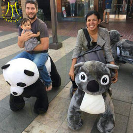Hansel amusement park stuffed walking battery operated animal toy rides المزود