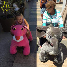 Hansel amusement park games walking stuffed animal large plush ride for park المزود