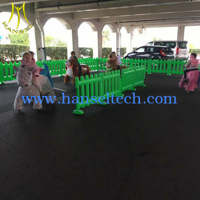 Hansel  battery operated electric walking horse toy ride on plush horse المزود